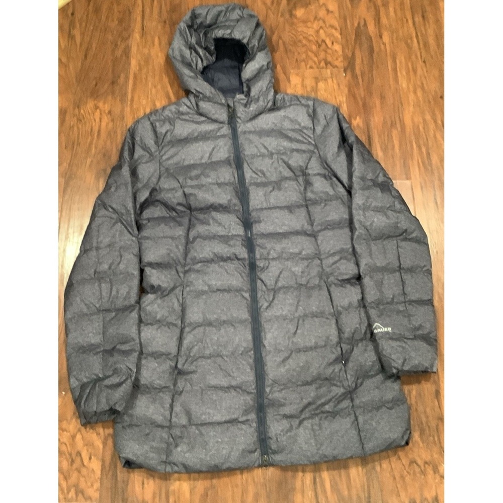 GORGEOUS EDDIE BAUER 650 DOWN FILL HOODED JACKET WOMEN'S SIZE S LONGER LENGTH